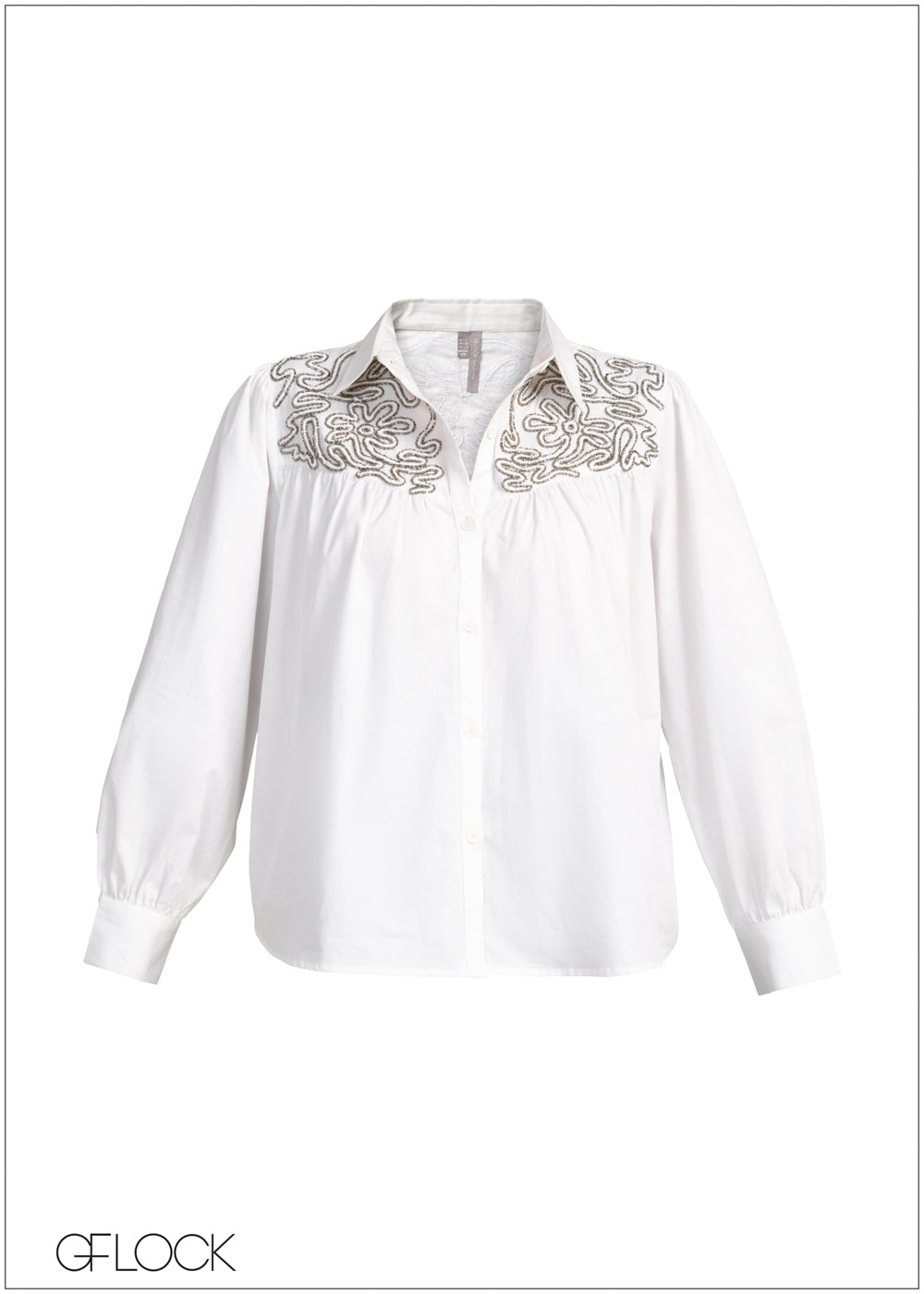 Embellished Yoke Shirt - 231225