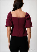 Puff Sleeve Top - 230926W