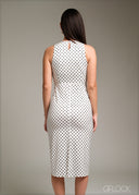 Printed Midi Dress - 080925