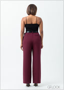 High Waist Pant With Pleats - 160625