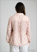 Printed Regular Collar Shirt - 100425I