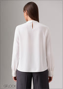 Box Pleat Detail Top - 120126