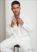 Stand-Up Collar Long Sleeve Shirt - 160725