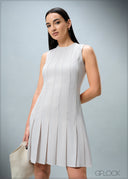Pintuck Pleated Dress - 010825