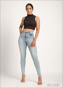 Moon Wash High Rise Skinny Jean - 020423