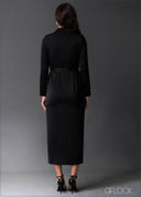 Front Slit Detailed Dress - 020525