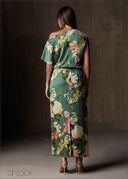 One Off Shoulder Maxi Dress - 191225