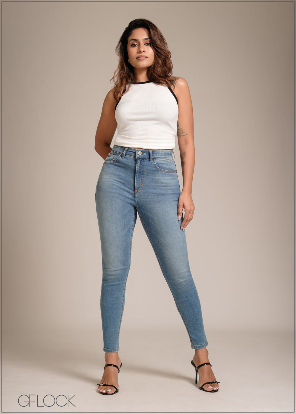 Light Blue Skinny Jean - 241225D