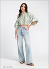 Striped Oversized Top - 240325