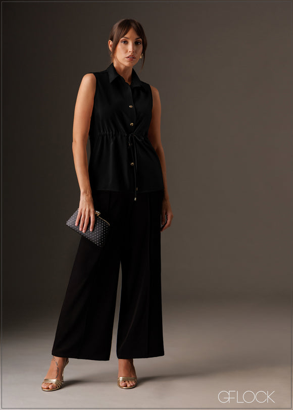 Tie-Up Detail Sleeveless Top - 141125