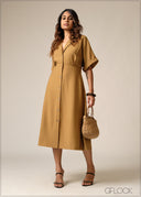 Resort Collar Dress - 300626