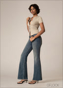 Low Waist Bootcut Jean - Long Length - 220826D