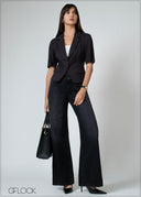 Short Sleeve Blazer - 080626