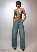 Baggy Fold-Up Jean - Long Length - 141026