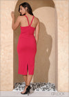 Rib Bodycon Dress - 070225