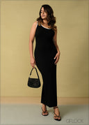 Contrast Bodycon Dress - 260925