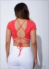 Ruched Back Detail Crop Top - 120523