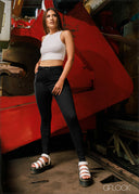 Black High Rise Jean - 230823