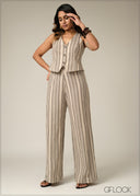 Stripe Waistcoat - 280925