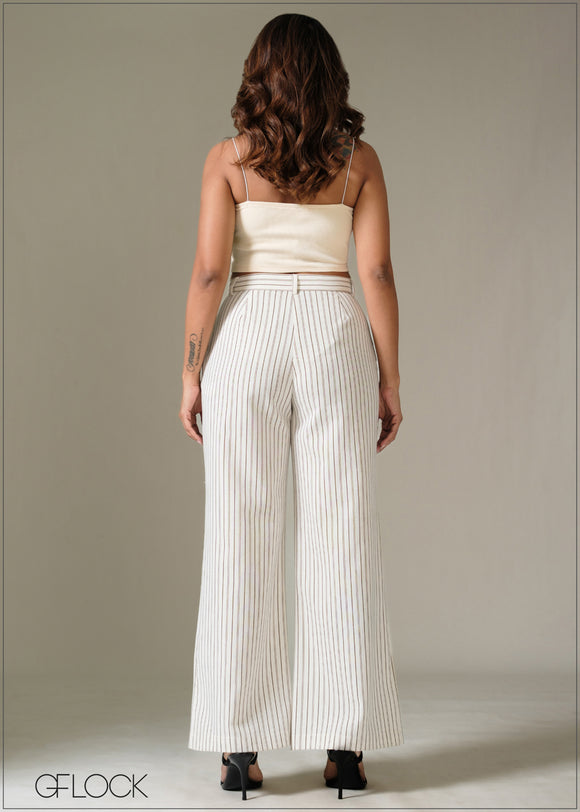 Stripped Pant - Long Length - 281225