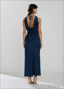 Open Back Cowl Dress - 050626