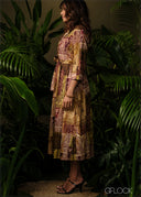 Printed Shirt Dress - 210326