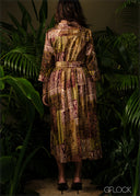 Printed Shirt Dress - 210326