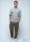 Textured Oversize T-Shirt - 110925