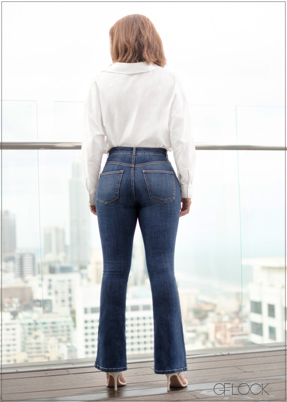 Mid Wash Bootcut Jean - Long Length - 260624