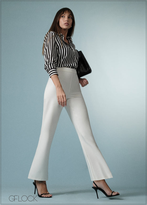 Long Sleeve Striped Shirt - 071125