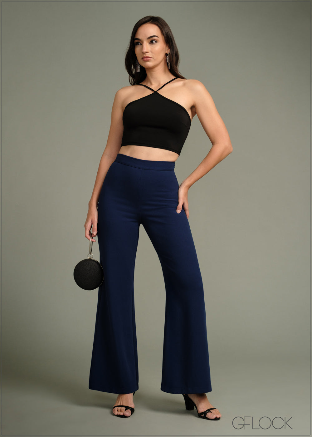 High Waist Flare Leg Pant - 270625