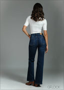 Mid Wash Bootcut Jean - Short Length - 250726
