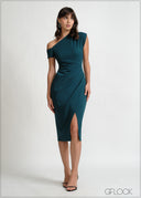 One Shoulder Midi Dress - 270426