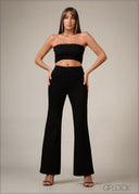 Black Bootcut Jeans - Long Length - 140326