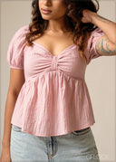Puff Sleeve Top - 300626