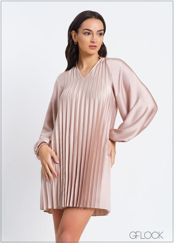 Pleated Dress - 030225