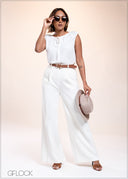 Puff Sleeve Top - 040825