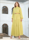 Raglan Sleeved Tiered Maxi Dress - 210723