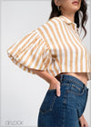 Striped Oversized Top - 240325