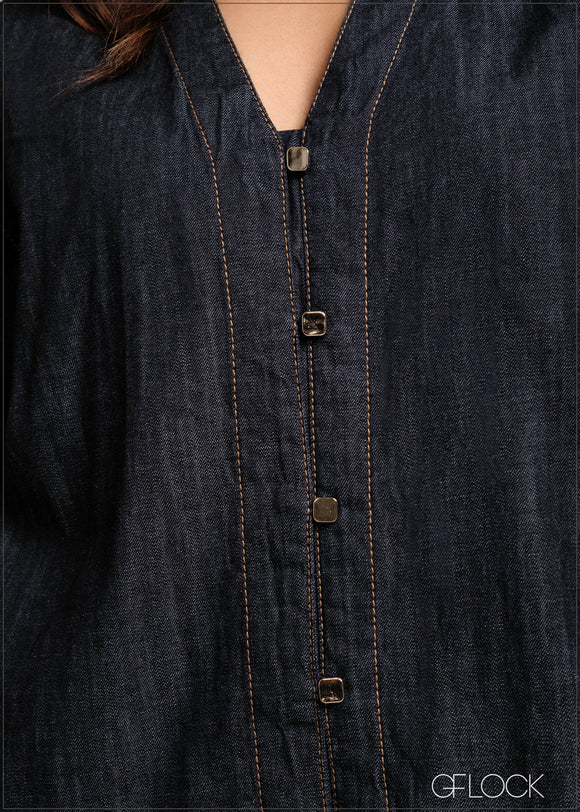 Short Sleeve Oversize Shirt - 241225D