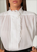 Ruffle Long Sleeve Top - 150426