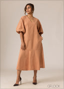 V-Neck Dress - 110926