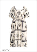 Side Open Midi Dress - 231225