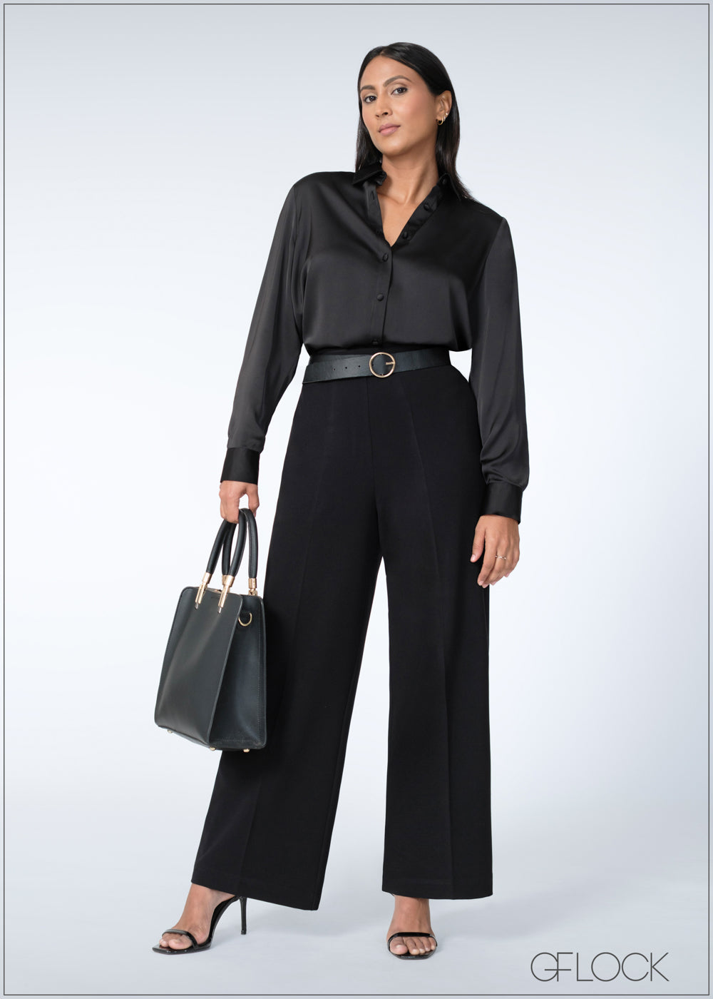 Long Sleeve Satin Shirt - 200625