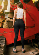 Black High Rise Jean - 230823