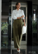 High Waist Flare Leg Pant - 070826