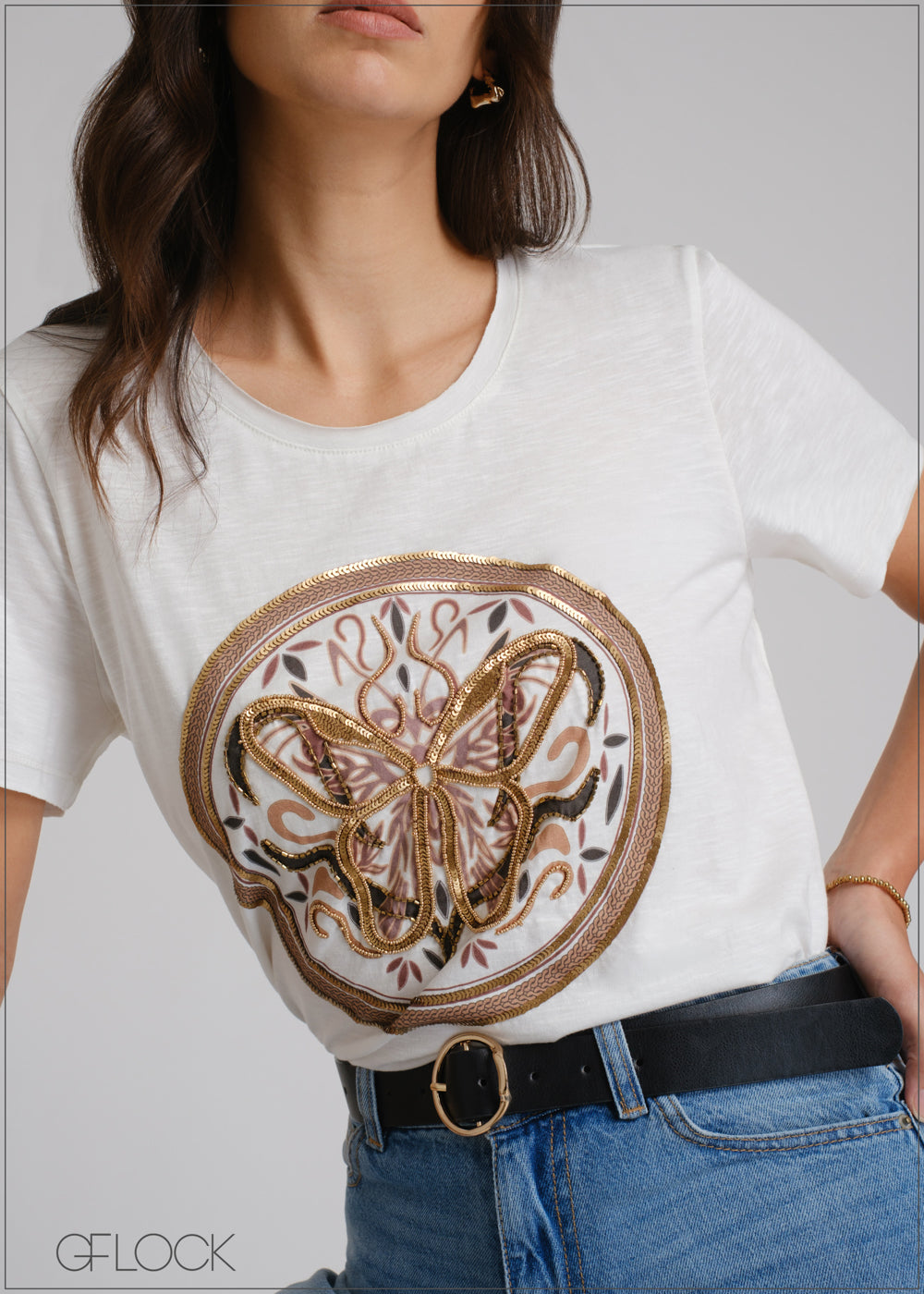 Embellishment T-Shirt - 250425