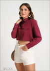 Flap Pocket Detail Jacket - 300924