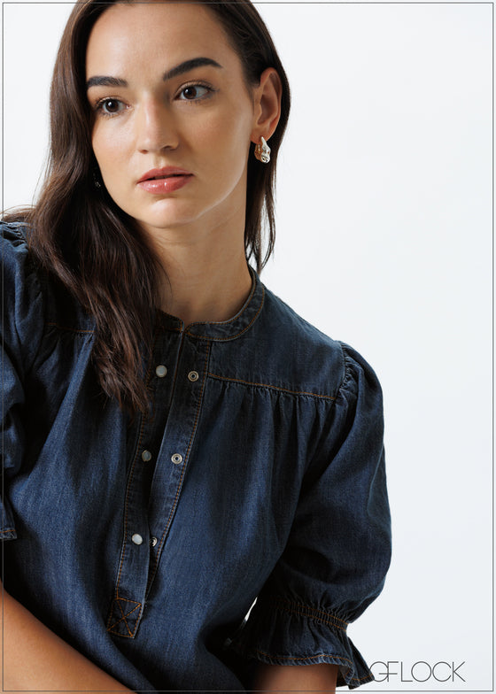 Short Denim Dress - 151025