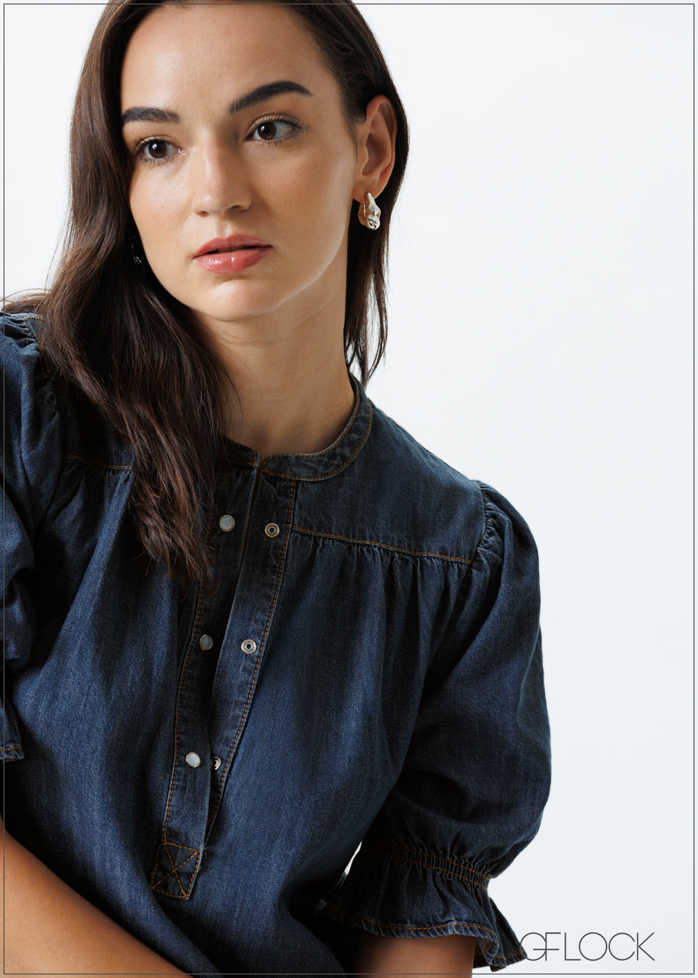 Short Denim Dress - 151025